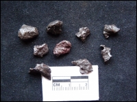 Meteoriet Sikhote-Alin mini in loepdoosje