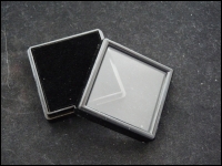 Gemstone box 30x30x17mm black