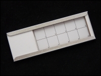 Microfossil slide grid 10 sectors white