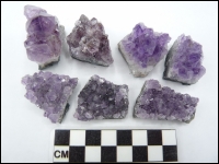 Amethyst crystals small