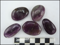 Fluorite purple tumblestone polished large