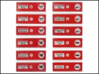 Microscope Slides 12x red: Insects