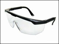 Safety glasses transparent black